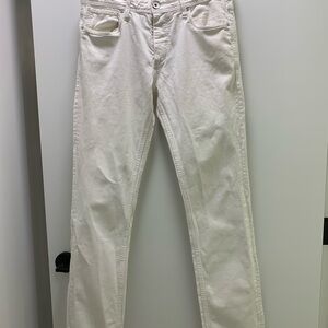 Jack & Jones Men's Cream Straight Jeans